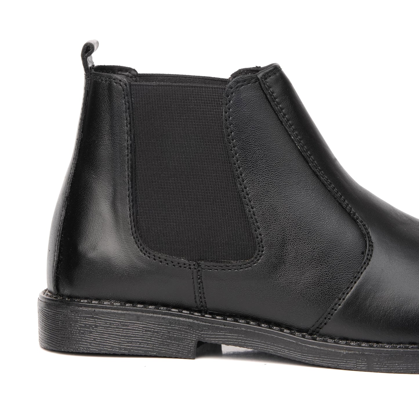 COBALT CO: 8010 BLACK CHELSEA COW LEATHER